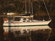 Photo of Club boat Dreamtime at anchor.