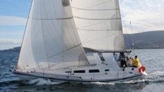 Photo of Club members Cynthia and Robin Coffey's Farr 38 Gitana.