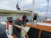 Photo of BBQ lunch during a Club Cruise to Droughy Point.